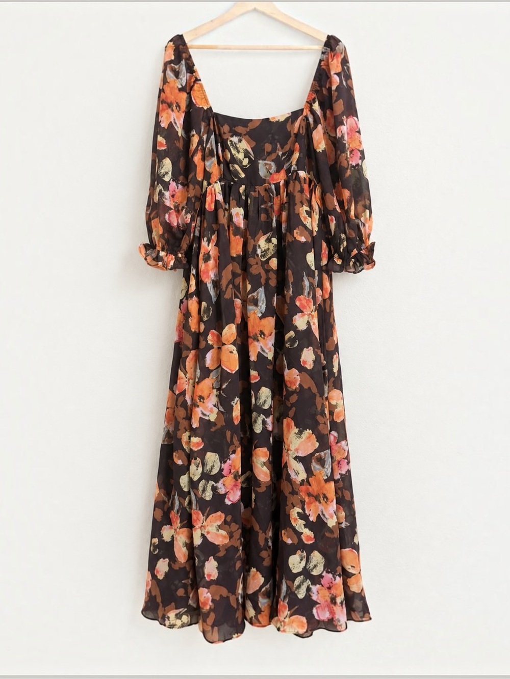 Storia Floral A-Line Maxi Dress